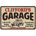 thumbnail image 1 of CLIFFORD'S Garage Man Cave Metal Sign Decor 8x12 108120014152, 1 of 1