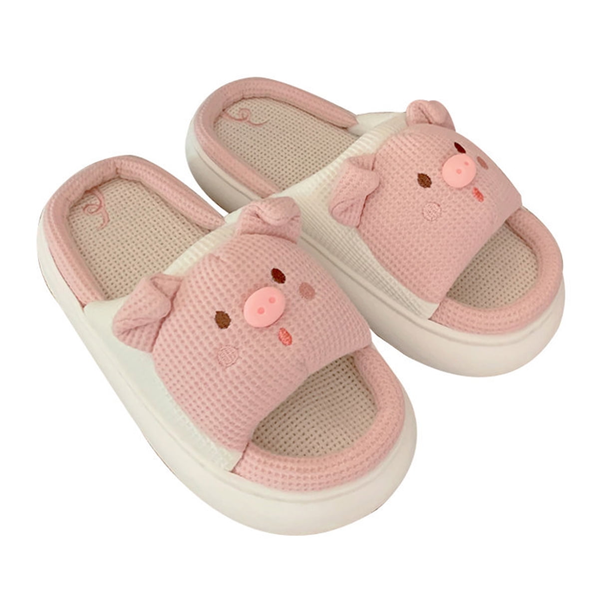 Chaussons Cochon Dessin Animé Femmes Chaussons Maison Kawaii