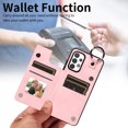thumbnail image 6 of Nalacover for Samsung Galaxy A32 5G Wallet Case with Card Slots & Metal Finger Ring, Durable PU Leather Back Double Magnetic Botton Flip Kickstand Purse Shockproof Phone Case,Rosegold, 6 of 10