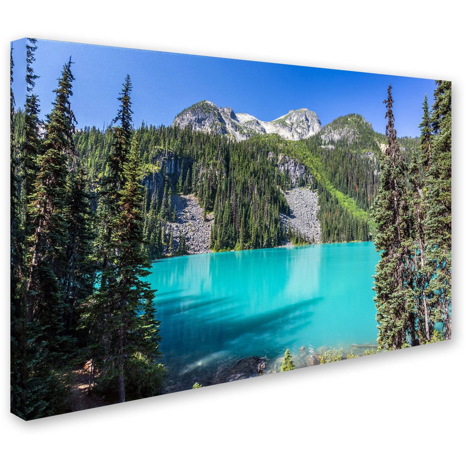 Trademark Fine Art 'Turquoise Lake' Canvas Art by Pierre Leclerc