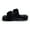 Black, variant on BERANMEY Women's Fuzzy Slippers with Memory Foam Open-Toe House Shoes for Women Non-Slip Indoor Outdoor Soft & Comfy Plush Slippers