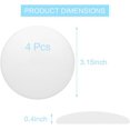 thumbnail image 2 of Protector de pared para tope de puerta de 3,15 pulgadas, 4 piezas de tope de puerta de silicona suave blanca, silencioso y resistente a los golpes, protector de pared autoadhesivo, protege las paredes, 2 of 5