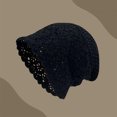 thumbnail image 2 of Women Summer Thin Hollow‑Out Knit Beanie Vintage Lace Slouchy Hat Breathable Sun‑Protection Cap Casual All‑Match Head‑Accessory, 2 of 3