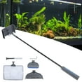 thumbnail image 4 of Fish  Cleaner Set,  Scraper Aquarium Clean Set  For Glass Aquariums And Home Kitchen For Fish  Plant Glass  415 Fixed 5 In 1 Brush, 4 of 8