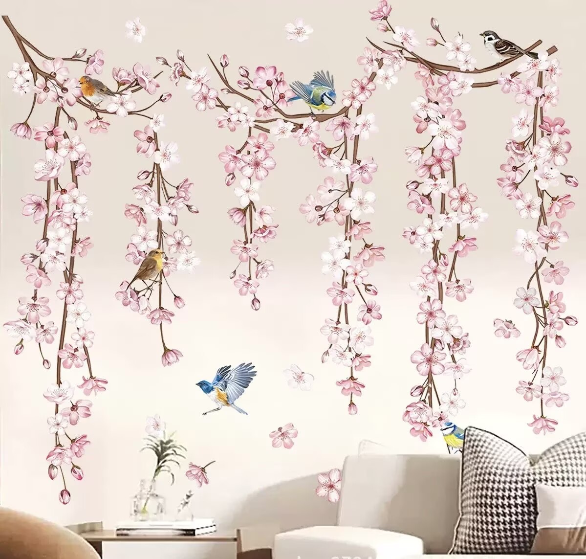 Woodland Animals Wall Decals Bear Fox tree wall  decal Jungle Wall Stickers Peel and Stick Wall Art Decals Baby Nursery Kids Room Daycare Wall Decor Living Room Bedroom Bathroom glass wall sticker
