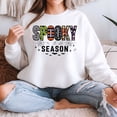 thumbnail image 5 of Halloween Leopard Checkered Fall Halloween Girly – T-Shirt, Hoodie & Sweatshirt – Festive Halloween Apparel – Spooky, 5 of 6