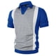 thumbnail image 1 of Ceisia Men's Polo Shirt | Slim Fit Short Sleeve Color Block Patchwork Stripe Polo | Breathable Wrinkle-resistant (Multiple Combinations) Gift, 1 of 8