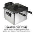 thumbnail image 4 of Hamilton Beach 19-Cup/4.5L  Electric Deep Fryer with 2 Baskets, Freidora de Aceite, Stainless Steel, 4 of 9