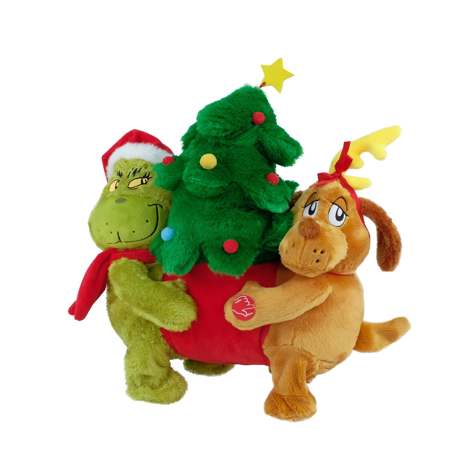 Animated Grinch & Max Stealing Plush with Music and Motion