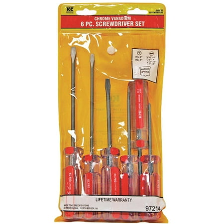 KC Professional 97214 6-Piece Chrome Vanadium Screwdriver