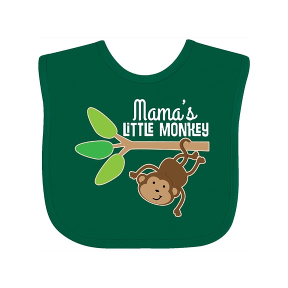 Inktastic Mama Little Monkey Grandchild Boys or Girls Baby Bib