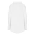thumbnail image 6 of Timegard Womens Tops Half High Collar Long Sleeve Loose Fitting Shirts BlousesSolid Color Fall Fashion, 6 of 6
