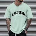 thumbnail image 2 of Big and Tall Shirts for Men Oversized T Shirt Men's Summer T Shirt Crew Neck Short Sleeve With City Print Basic Shirts Men Loose Casual Sports Workout Mens Pack Long Cat S, 2 of 4