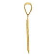 thumbnail image 2 of 14K Yellow Gold Charm Pendant Themed Open Back Diamond-Cut 55.84 mm 25, 2 of 4