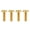 Gold, variant on Wanyifa 4Pcs Titanium Alloy M6x12 15 20mm Umbrella Head T30 Torx Bolts for Bicycle,M6x12mm,Rainbow