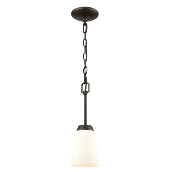 CN310151-Thomas Lighting-1 Light Small Pendant-Oil Rubbed Bronze Finish    -Traditional Installation