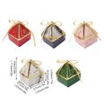 thumbnail image 4 of 50Pcs Candy Box with Ribbon Container Paper Chocolate Cookie Box For Women Packaging Boxes Party Baby Shower Favor Decorations Supplies Red L, 4 of 7