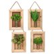 thumbnail image 1 of 4 Uds. De suculentas de simulación, bonsái para colgar en la pared, decoración interior creativa, flores artificiales y plantas verdes, 1 of 5