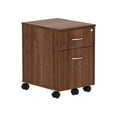 thumbnail image 4 of Lorell, Relevance Walnut Laminate Mobile Pedestal - 2-Drawer, 1 Each, 4 of 11