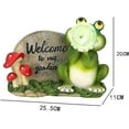 thumbnail image 4 of Solar Garden Statue Lights, Fairy Garden Light Frog Figurines Solar Powered Resin Sculpture Outdoor Decor Light for Patio, 4 of 5