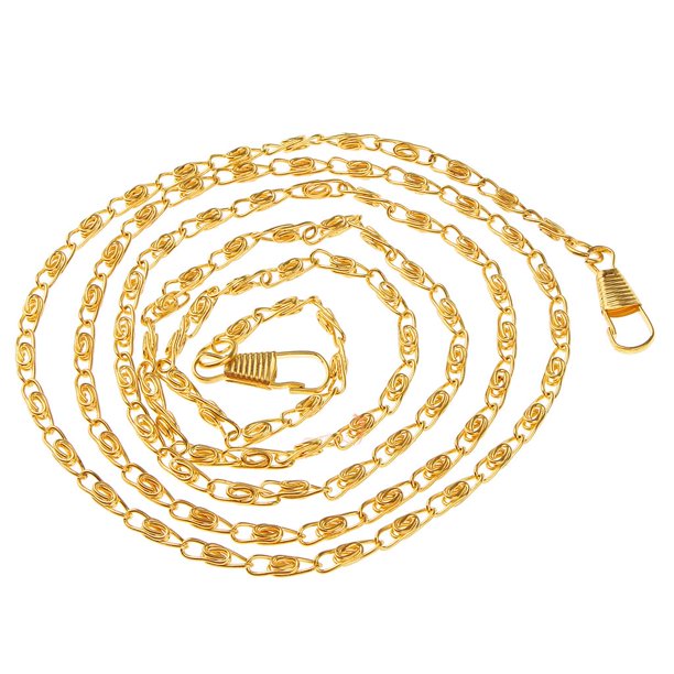 Reemplazo de la cadena del bolso bandolera con correas de cadena de metal de 47 pulgadas - Oro Oro Magideal Reemplazo de la cadena del bolso