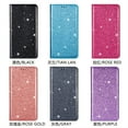 thumbnail image 2 of Retro Glitter flip card slot phone case for Samsung S25 Edge S25ultra S24 Plus S23 FE S22 S21 A56 A36 A26 25 A16 A55 A06  protective leather cover, 2 of 9