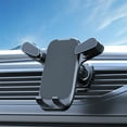 thumbnail image 1 of Soporte universal para teléfono de coche para ventilación de aire - Montaje de clip gravitatorio giratorio a 360° para iPhone y Android 4.7-7.0 pulgadas, anticaída estable con almohadilla de silicona, 1 of 7