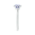 thumbnail image 3 of Angara Natural 0.9 Ct. Tanzanite Solitaire Engagement Ring in 14K White Gold for Women (Ring Size: 3), 3 of 9