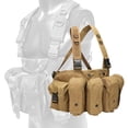 thumbnail image 4 of en el pecho, manantiales multicum plataformas de del arnés de la policía bolsa de la bolsa de la bolsa para hombres entrenand marrón Macarena Chaleco para juegos al aire libre, 4 of 8