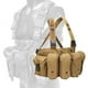 thumbnail image 4 of Bolso de hombro frontal ajustable con correa para el pecho, bolso funcional para uso urbano marrón, 4 of 9