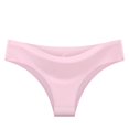 thumbnail image 2 of HVOBTTY Breathable Panties for Women, Womens Underwear, Women's Seamless Ice Silk Panties Mid-waist Breathable Briefs Pink, M, 2 of 4