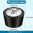 thumbnail image 2 of 2 Pieces Pool Winterizing Plugs Swimming Pool Winter Expansion Plug Rubber Plugs with SS Screw Stainless Steel Screw Bolts (2 Inches), 2 of 5