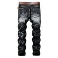 thumbnail image 4 of Birdeem Mens Jeans New Fashion Have Pockets Button Zipper Personality Denim Trend Jeans, 4 of 12