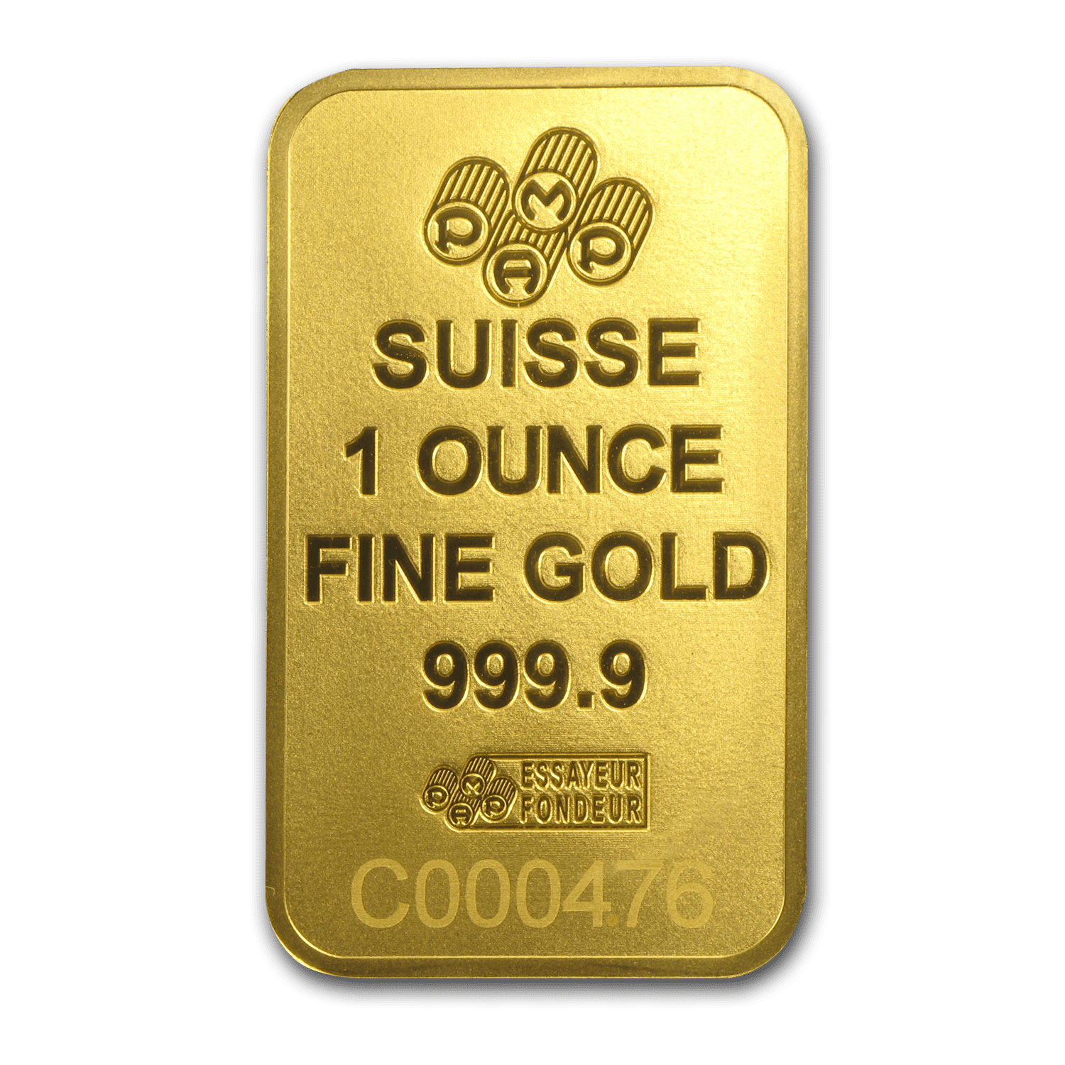 1 oz Pamp Suisse Gold Bar New Design In Assay .9999 Fine