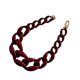 thumbnail image 1 of Collar de Cadena de Eslabones Acrílicos Gruesos Qarigey Boho Vino Rojo, 1 of 6