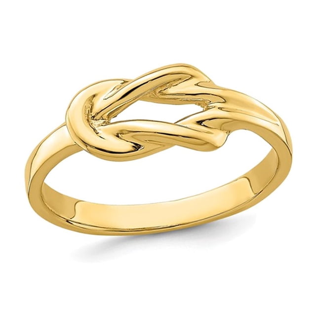 14K Yellow Gold FreeForm Love Knot Ring