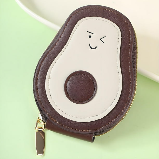 Cute Organ Card Bag Ins Multi Slot Storage Zipper ID Bag Border Wallet