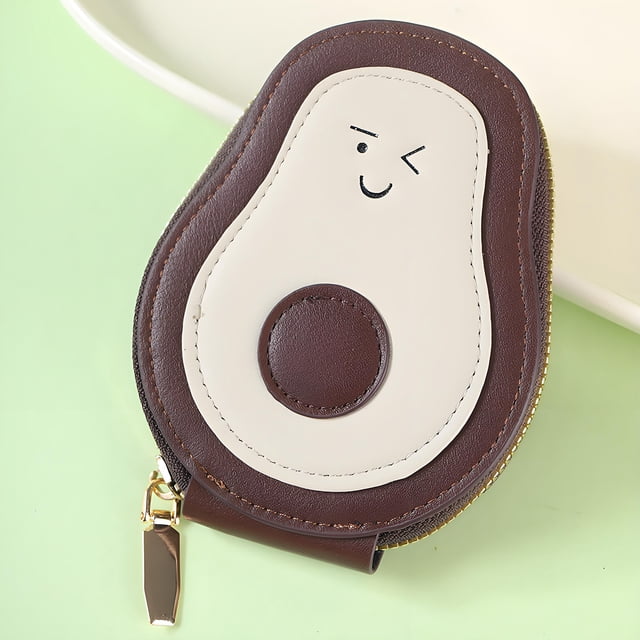 Amzcrzy Home Decor, Storage Trunks, Storage Bag, Storage Basket, Storage Rack, Storage Shelves, Cute Organ Card Bag Ins Multi Slot Storage Zipper ID Bag Border Wallet Avocado Organ Wallet