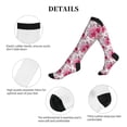 thumbnail image 5 of Lsque Peonies And Roses Pattern Sport Compression Socks for Men & Women 15-20 mmHg Knee High Nurse Pregnant Running Medical and Travel Athletic, 5 of 6
