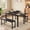 Bench & Chair-Black, variant on Asofer Dining Table Set for 4, 2 Bench for Kitchen, Small Apartment, Breakfast Nook, Black