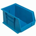 thumbnail image 2 of Quantum QUS242 Hanging & Stacking Storage Bin, 8-1/4 x 13-5/8 x 8 Blue, Lot of 12, 2 of 3