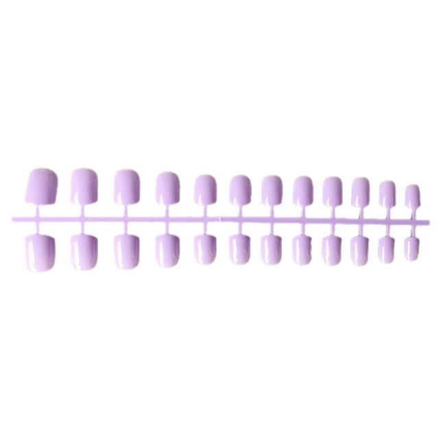 24 Pack Macaroon Solid Colorful Press on Nails Artificial DIY Durable French Graceful Colorfast Acrylic Nail for Manicure Salons 29
