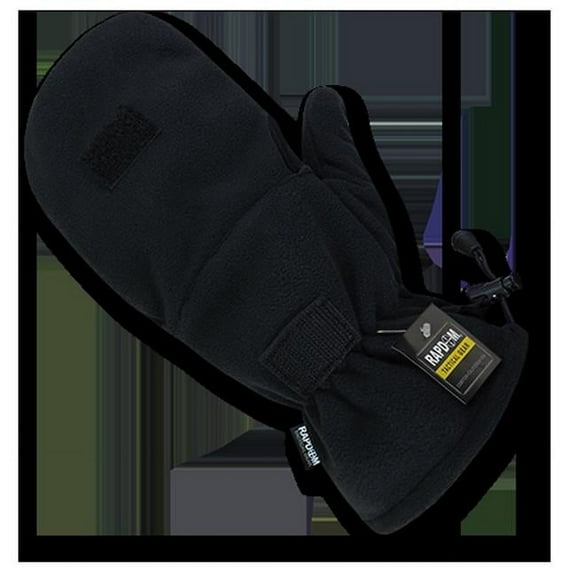 Fleece Shooters Mittens Glove, Black - Extra Large