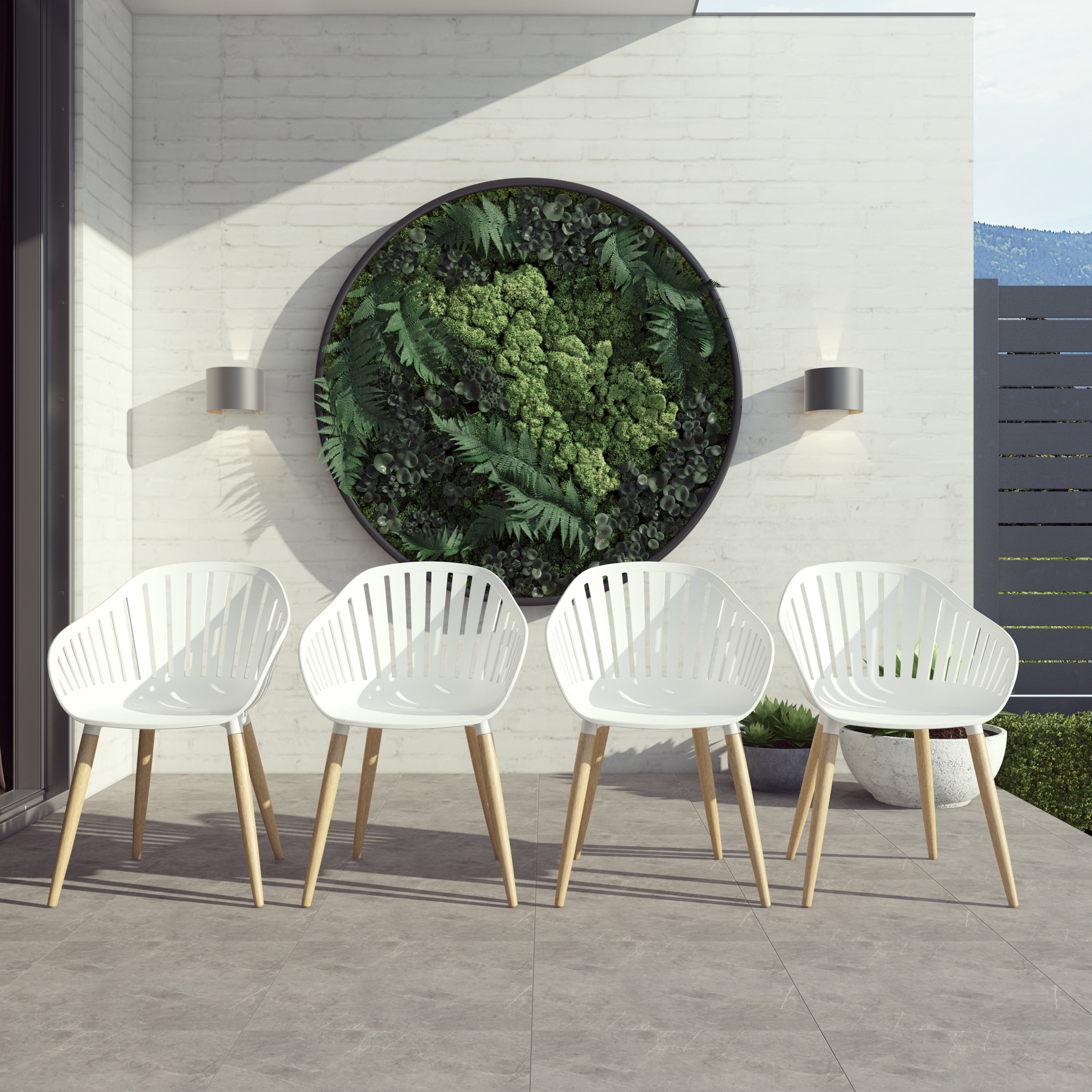 Amazonia Seville 9 Pieces Rectangular Outdoor Dining Set Teak Finish, Ideal for Patio