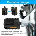 thumbnail image 6 of 1 Pair Folding Bike Pedals Non Slip Flat Wide Platform Mountain Bike Pedals with Reflective Strips Universal Outdoor Cycling Accessory Black, 6 of 7