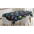 thumbnail image 1 of Ambesonne Space Tablecloth Rectangular Table Cover, Futuristic Science Ufo, 52"x70", Multicolor, 1 of 3
