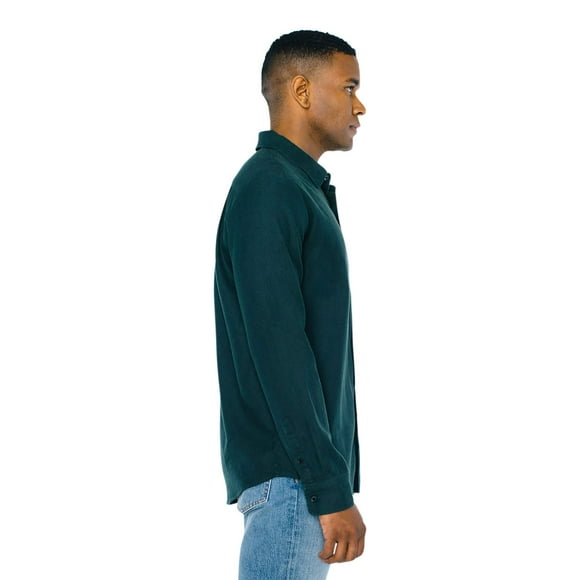American Apparel Men's Flannel Long Sleeve Classic Shirt
