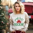 thumbnail image 2 of Jingle Bell Rockin' Bell Glitter -  Women's Sweatshirt, 2 of 11