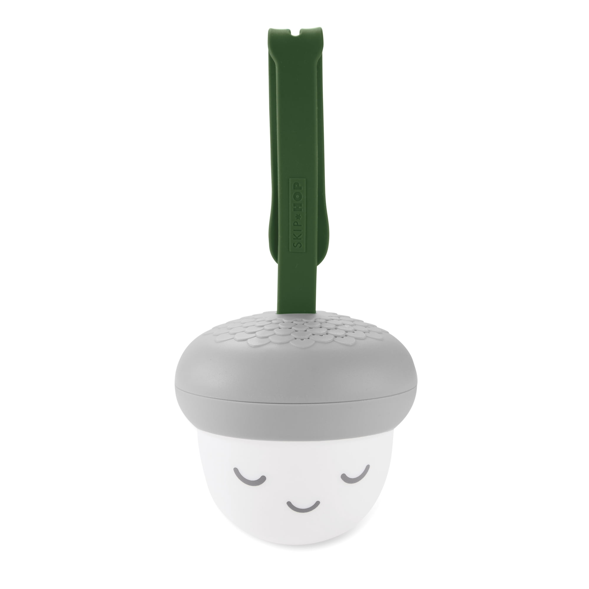 Skip Hop Glow with Me Portable Acorn Sound Machine for Baby Sleep, Gray