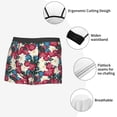 thumbnail image 3 of Fuzoiu Beautiful Flower Print Men's Ultra Breathable Underwear,No Riding Up Boxer Briefs with ComfortFlexible Waistband-Large, 3 of 5
